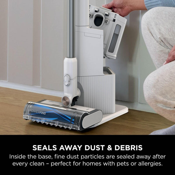 Shark PowerDetect Cordless Vacuum Cleaner, DuoClean Detect, Reverse Clean, Anti Hair Wrap Plus, Lightweight, 70 Min Runtime, Pet, Crevice & Multi-Surface Tools, Flexible, Handheld Mode, Grey IP1251UKT