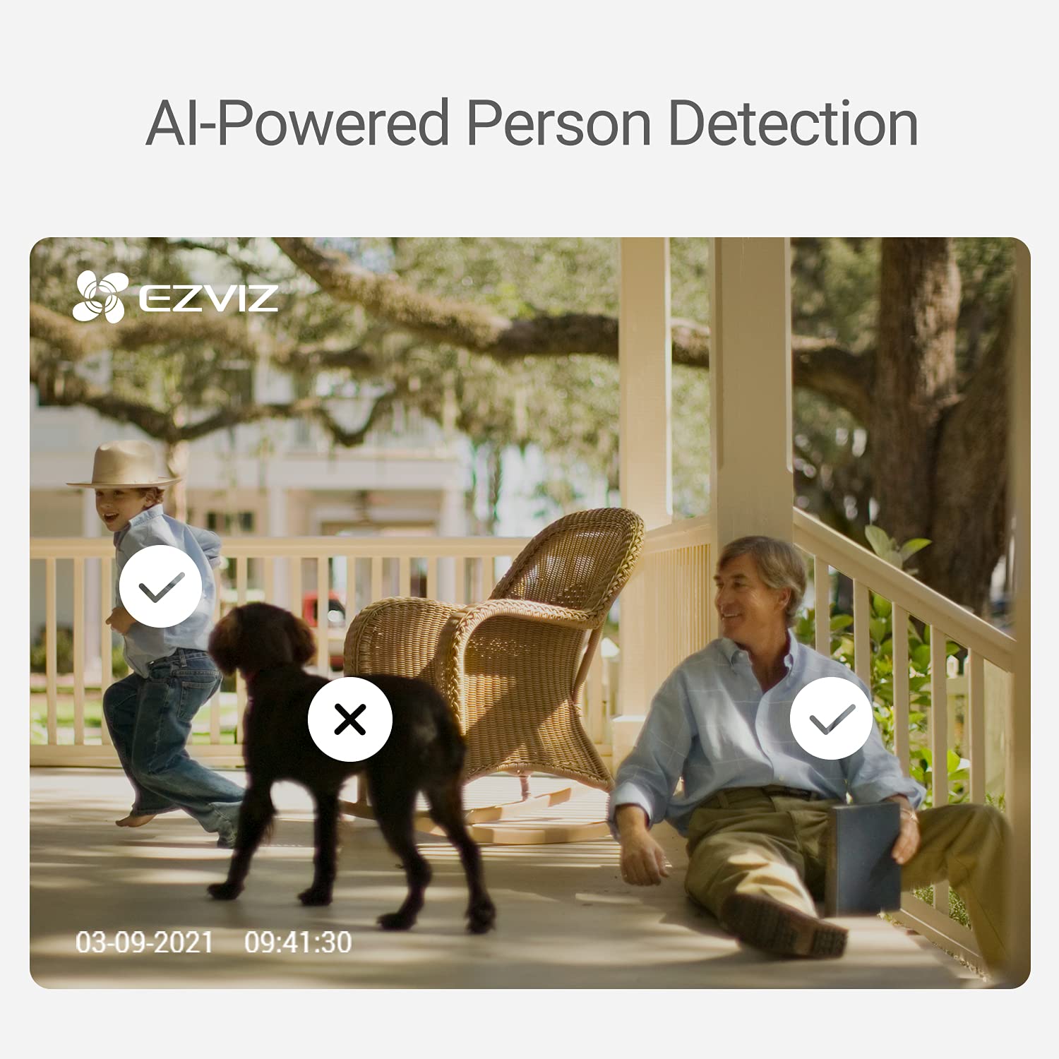 EZVIZ Wired Floodlight Security WiFi Camera Outdoor, Smart PIR Detection, FHD 1080P, 2000 Lumens, 25M Starlight Colour Night Vision, Weatherproof, Two-Way Talk, SD Card/Cloud Storage, Hardwired |LC1C