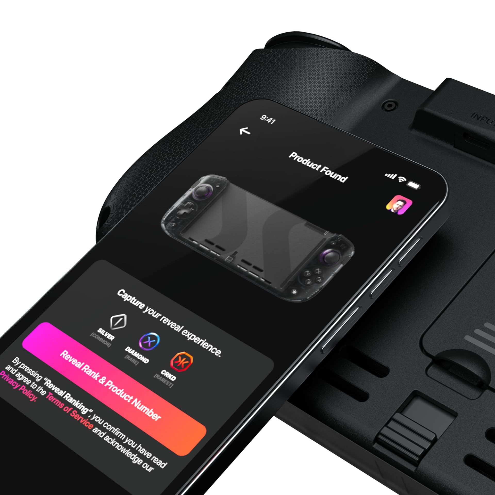 CRKD Nitro Deck+ Handheld Pro Controller for Nintendo Switch & OLED Model - TV Dockable - Programmable Sidekicks & Back Buttons - TruCollection System (Rocket League Gold Edition)