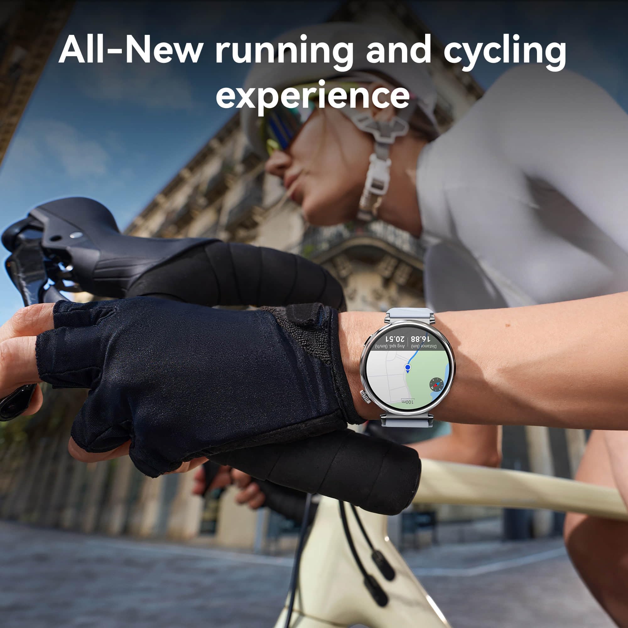 HUAWEI WATCH GT 5 46mm Smartwatch, Sharp-Edged Design, All-new Running and Cycling Sports, Health Tracking, up to 14 Days Battery Life, Compatible with iOS and Android, Blue