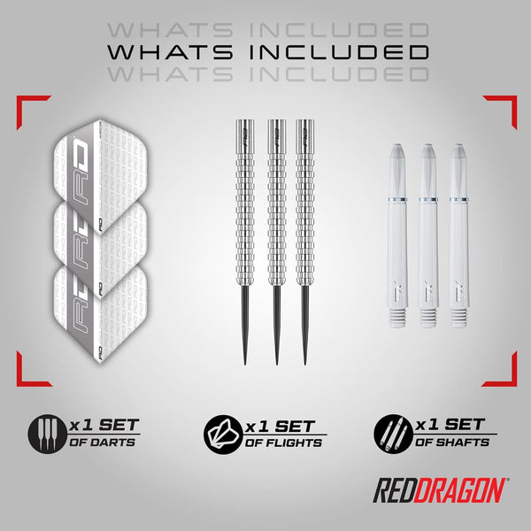 RED DRAGON Javelin: 24g - Tungsten Darts Set with Flights and Stems