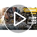 DOVAMAN 2400W Electric Chainsaw, One-Step Tool-Free Tensioning, 16 Inch Oregon Bar and Chain, 15m/s Chain Speed, 6m Power Cable, Auto Chain Lubrication, Powerful Chainsaw with Two Chains - DCS01A