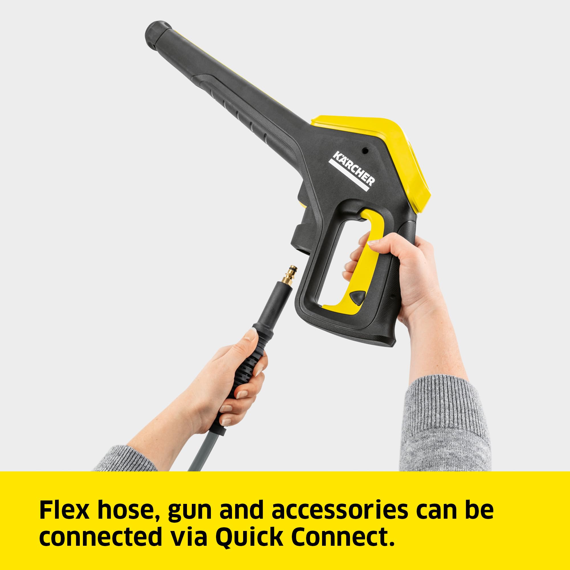 Kärcher K 4 Power Control Flex Pressure Washer, Pressure: max. 130 bar, Flow Rate: 420 l/h, Area Coverage: 30 m²/h, Water Filter, Weight: 11.5 kg, High-Pressure Flex Hose, Dirt Blaster, Spray Lance