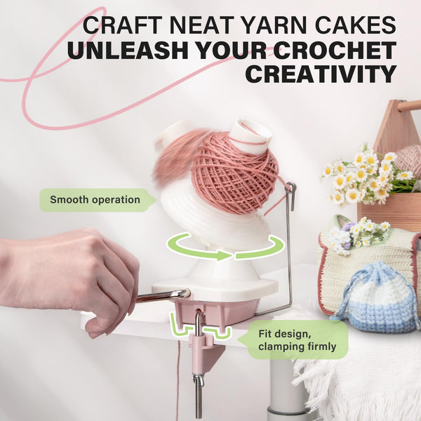 INMAKER Yarn Winder and Swift, Yarn Swift and Ball Winder Combo, Yarn Ball Winder with Swift for Crocheting