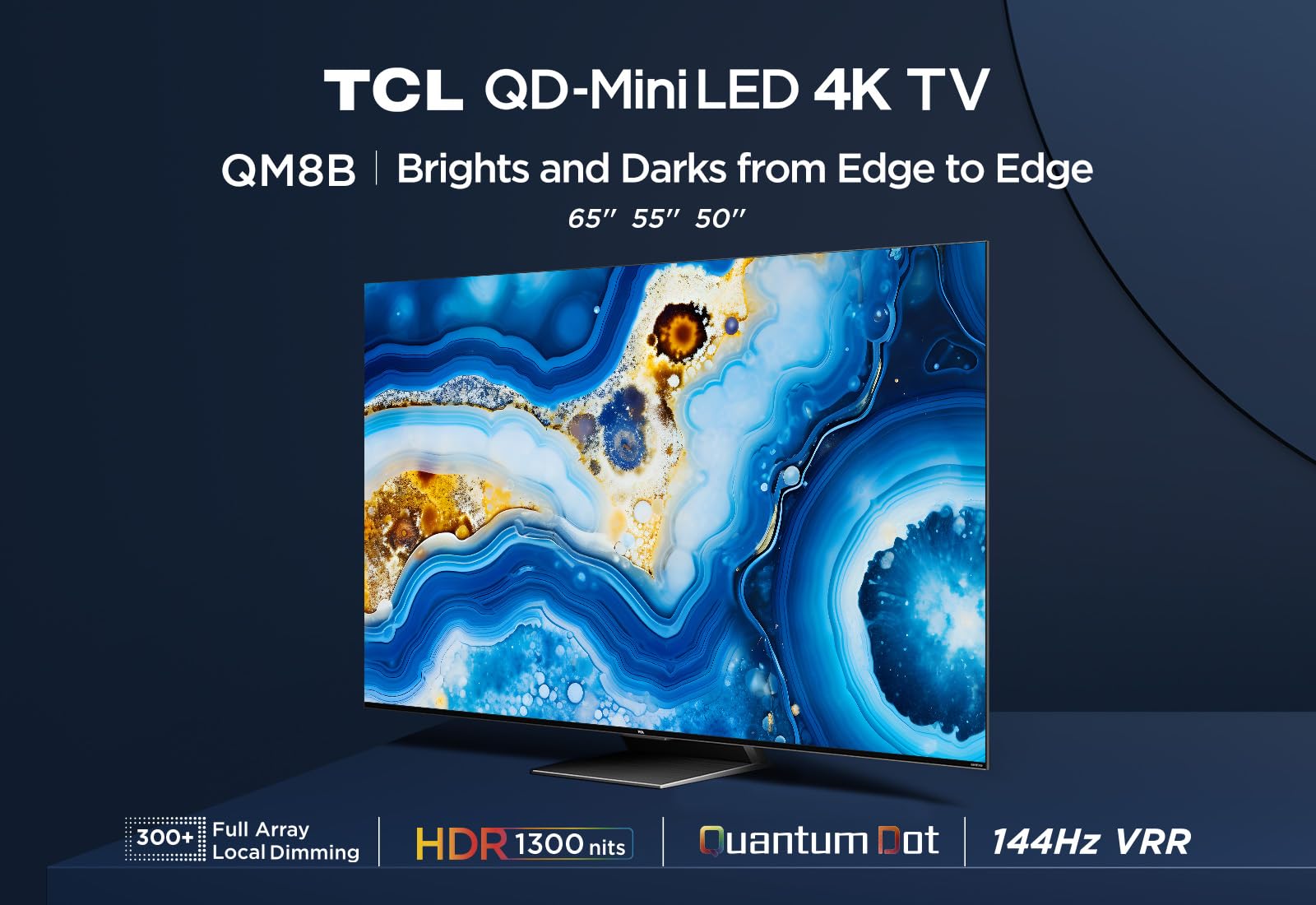 TCL 75Q6C-UK QD-Mini LED TV, 4K HDR Premium 1000nits, Smart TV Powered by Google TV (Dolby Vision IQ & Atmos, Onkyo 2.1 Sound System, 144Hz Motion Clarity Pro, 2025 New Model)