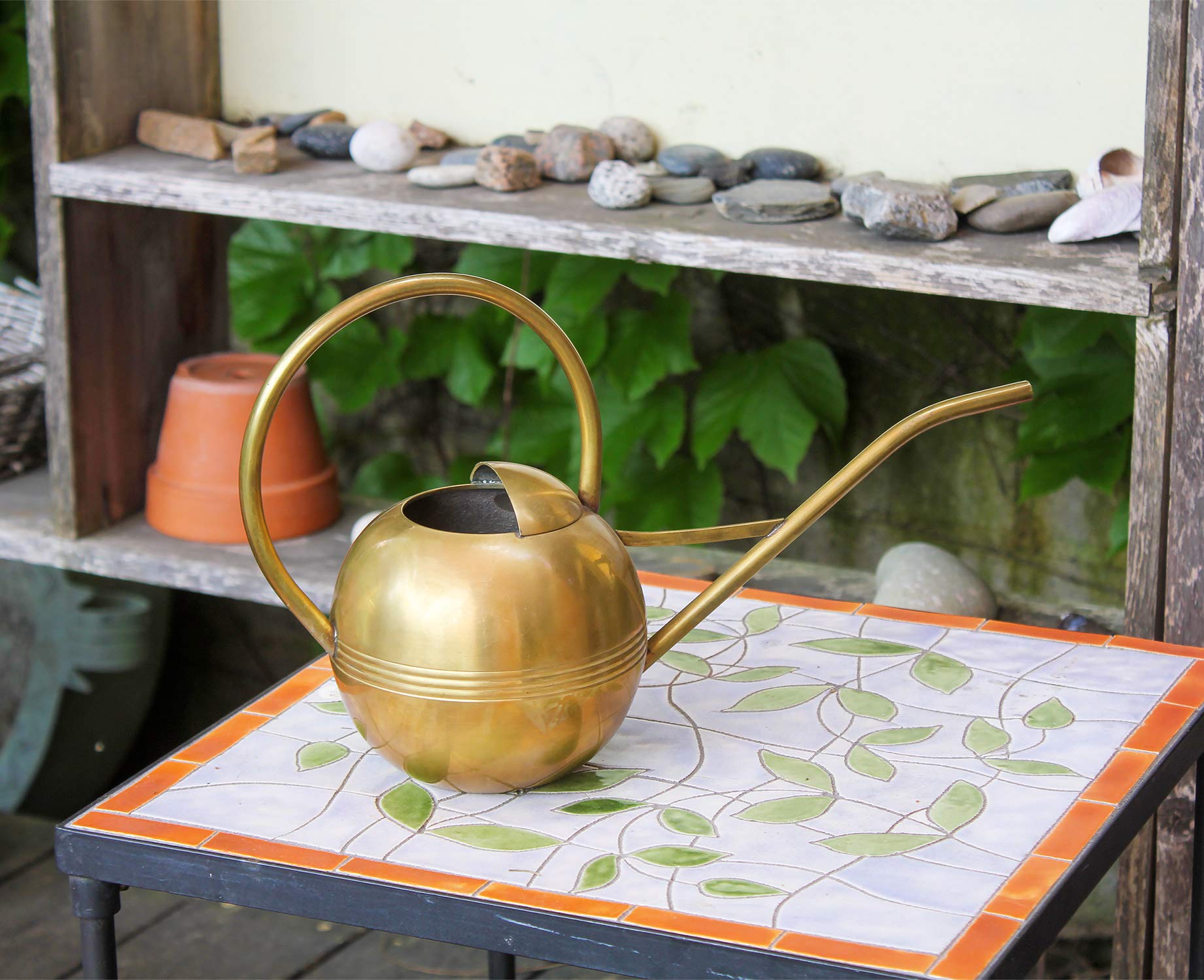 Achla Designs WC-01 Small Watering Can - Brass