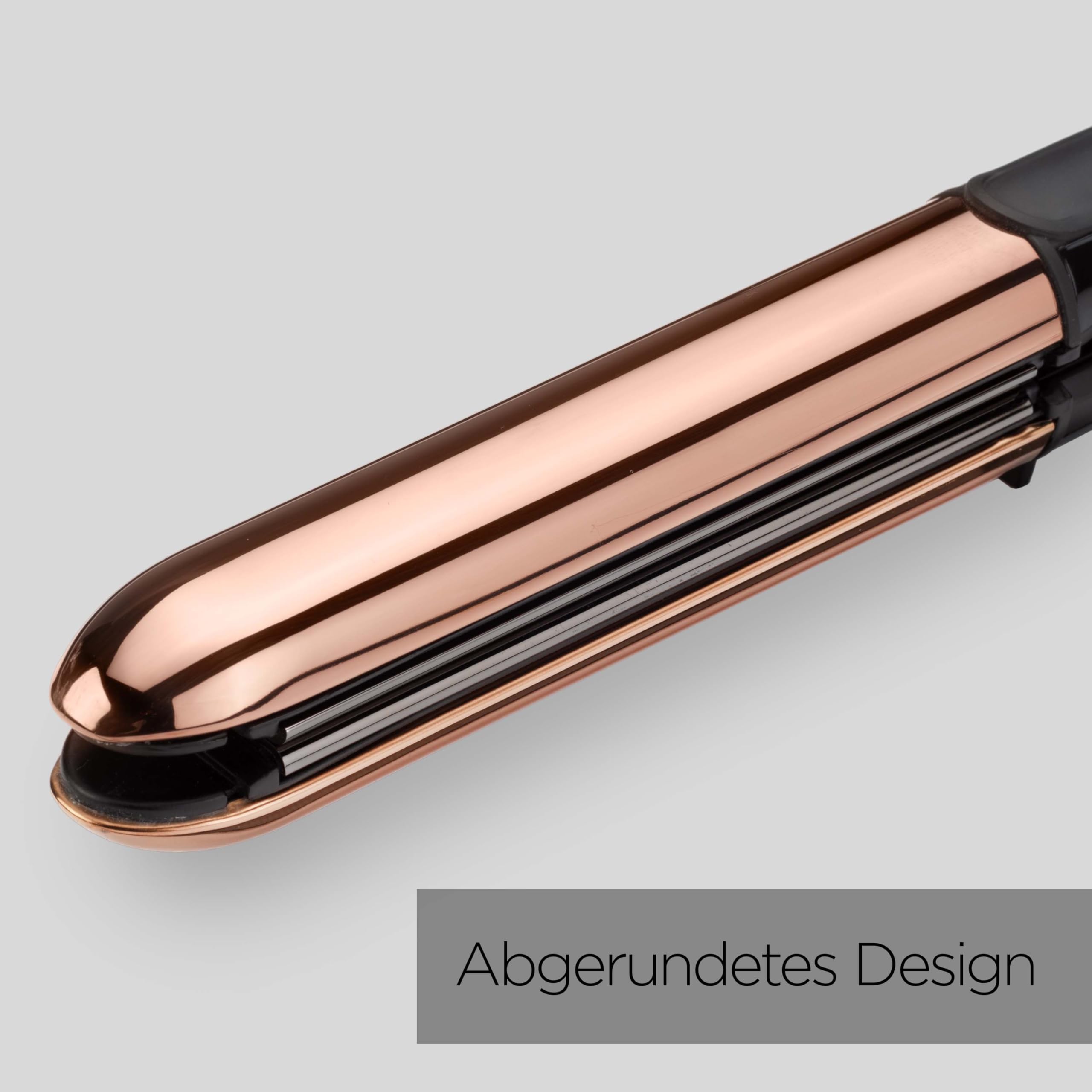 BaByliss Straight and Curl Brilliance Hair Straighteners - Curved Metal Design Easy Styling, Smoothing Titanium Plates, Ionic Anti-Frizz, Fast 15 Second Heat Up, 5 Heat Settings Up to 235°C, 2481U