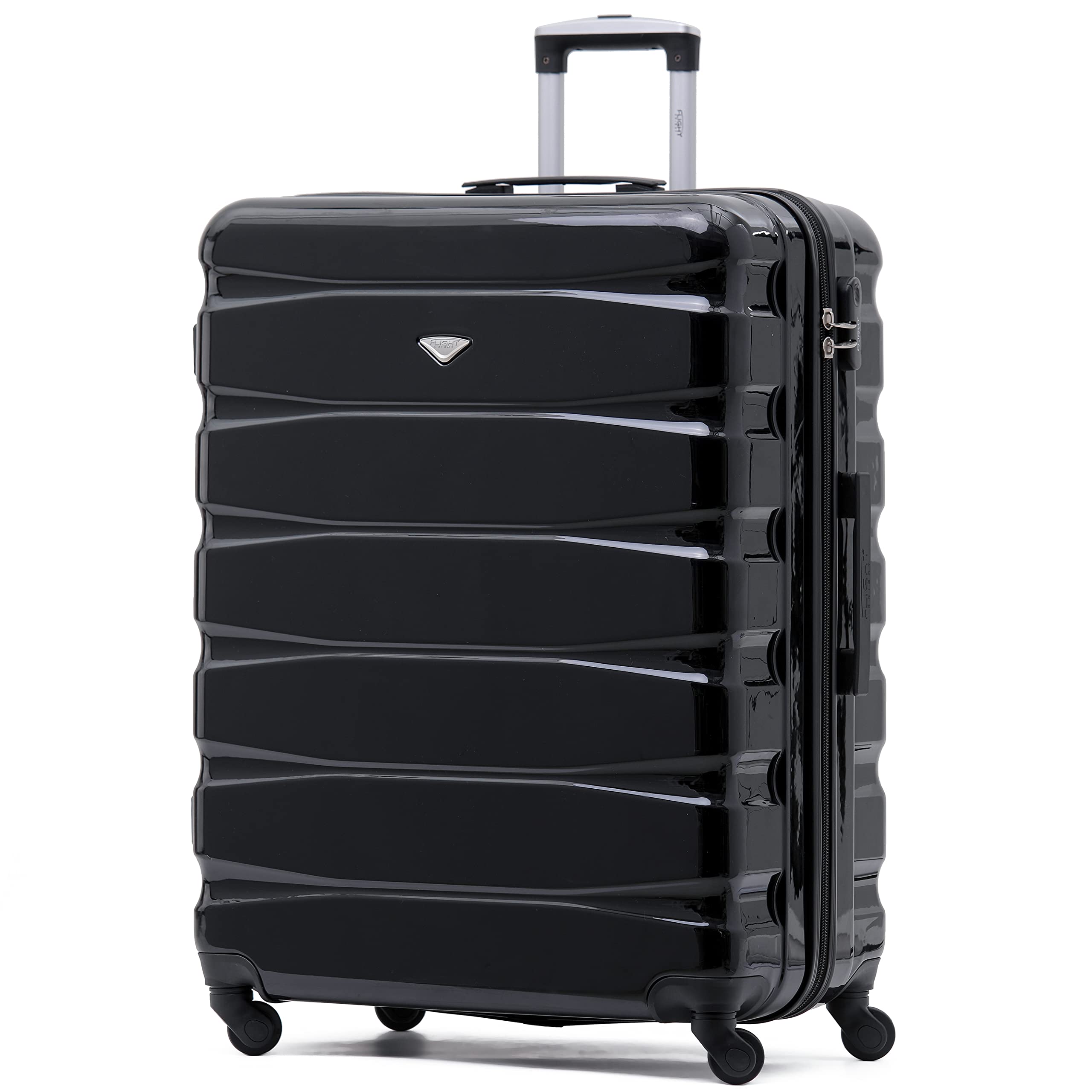 Flight Knight Set of 3 Lightweight 4 Wheel ABS Hard Case Suitcases Cabin & Hold Luggage Options Approved for Over 100 Airlines Including easyJet, British Airways, Ryanair, Jet2 & Many More