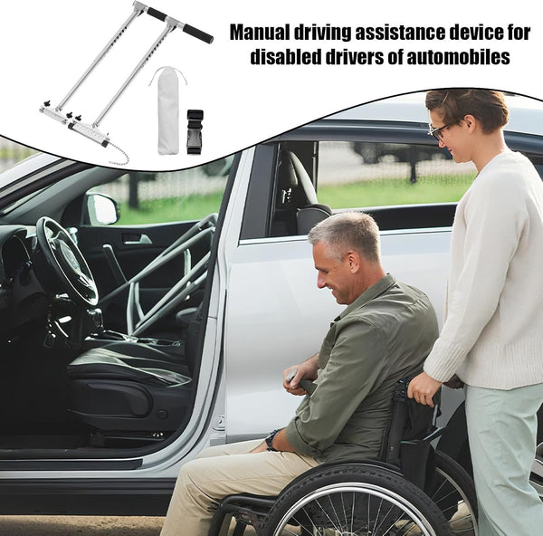 Hand Control for Disabled Drivers | Manual Driving Assist,Multifunctional Car Manual Hand Controls for Patients, Injured, Disabled, Senior, Elderly, Automotive, Daily, Vehicle