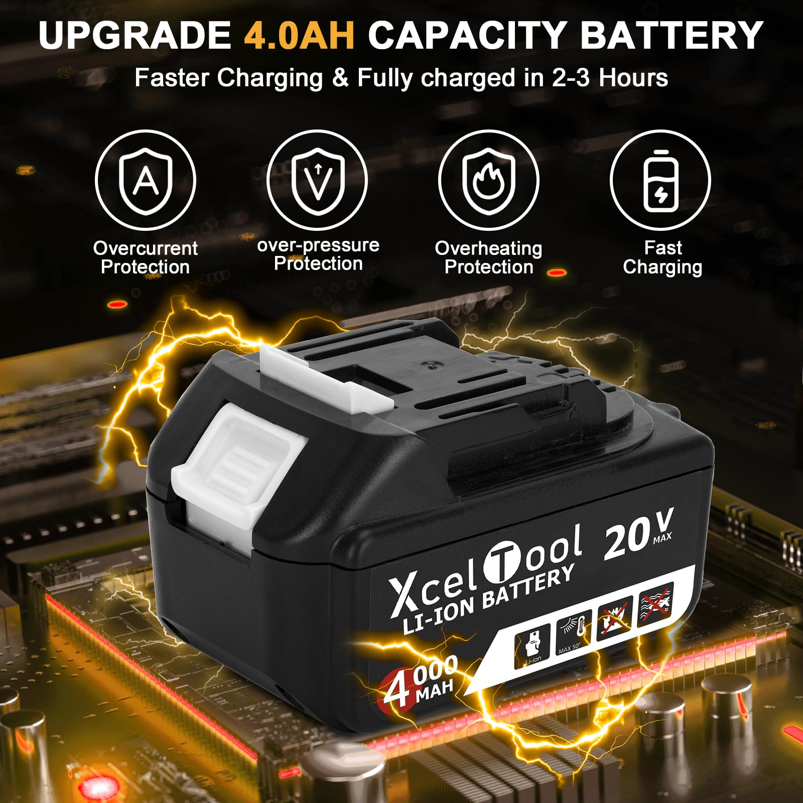 Cordless Angle Grinder,125mm Brushless Battery Grinders for 20V MAX Battery (Battery Not Included), 8500RPM Power Tool with 2-Position Adjustable Handle, for Cutting, Grinding and Polishing