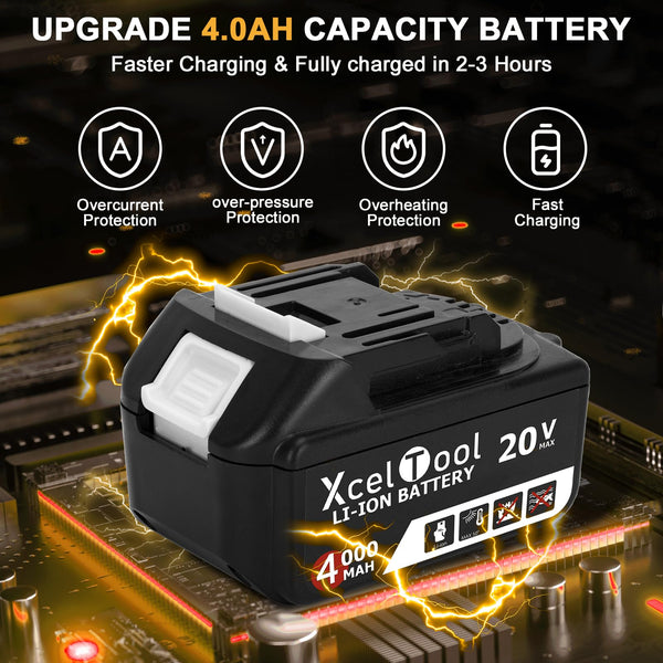 Cordless Angle Grinder,125mm Brushless Battery Grinders for 20V MAX Battery (Battery Not Included), 8500RPM Power Tool with 2-Position Adjustable Handle, for Cutting, Grinding and Polishing