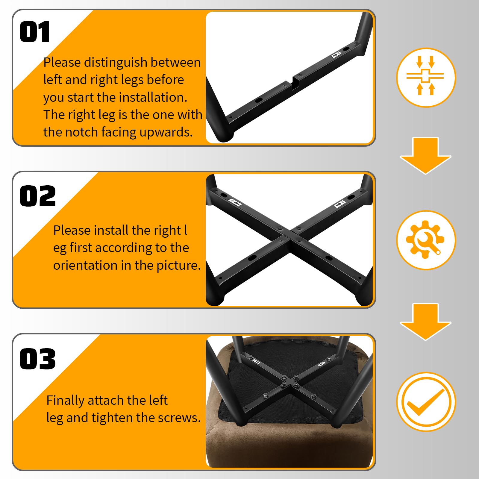 LONGTOO Set of 6 Dining Chairs with Velvet Upholstered Seat & Backrest,Stable Metal Legs,Modern Stripe Design,Champagne