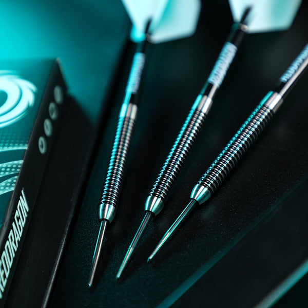 RED DRAGON Pegasus Professional Tungsten Steeltip Darts Set Available in 21, 23, 24, 25, 26, 28, 30 Gram with Flights, Stems (Shafts) and Wallet