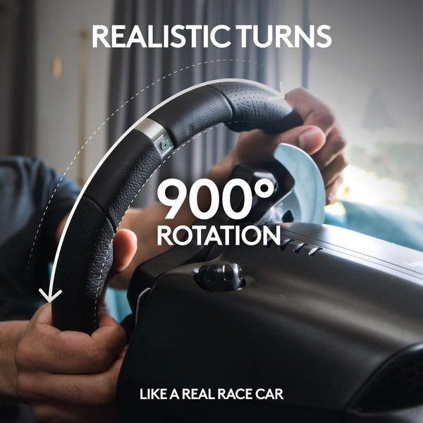 Logitech G G29 Driving Force Racing Wheel and Floor Pedals, Real Force Feedback, Stainless Steel Paddle Shifters, Steering Wheel Cover for PS5, PS4, PC, Mac - Black