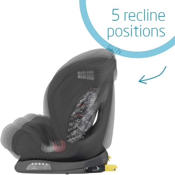 Maxi-Cosi Titan S Comfort i-Size, Breathable Comfort Fabrics, Child Car Seat, 15 months-12 years (76-150cm), ISOFIX Car Seat, 5 Recline & 13 Headrest Positions, G-CELL Protection, Authentic Black