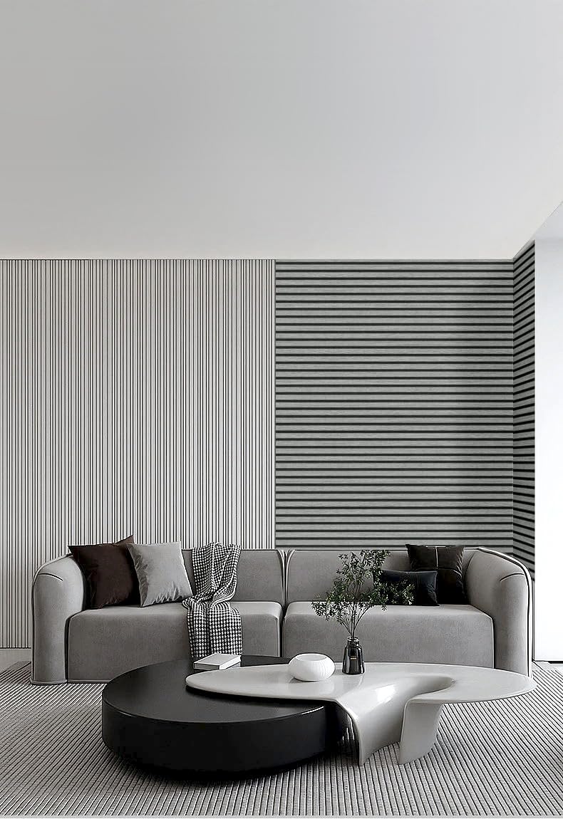 myforHD Self-Adhesive Wood Grating Wallpaper Wood Stripe Grain Natural Wooden Slats Wallpaper Peel and Stick Contact Paper PVC Vinyl Film Removable Waterproof