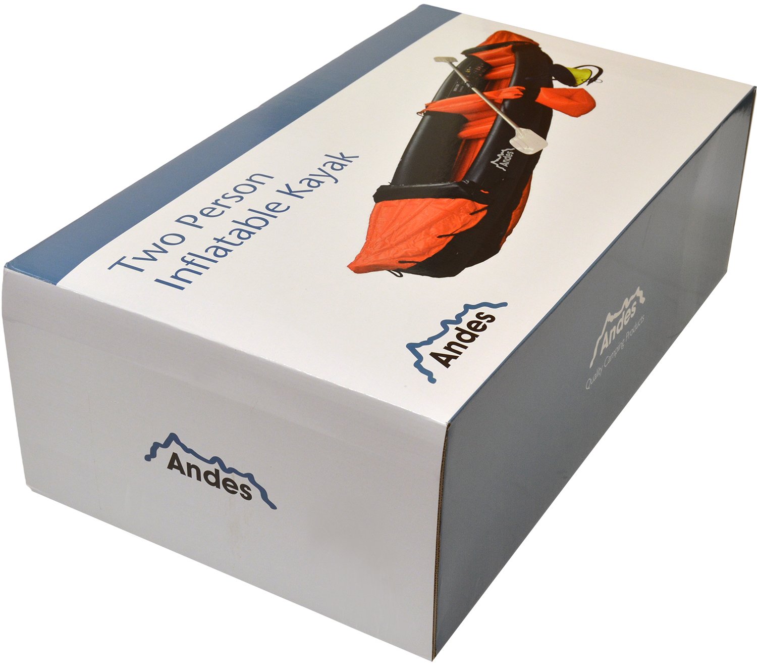 Andes Inflatable/Blow Up Two Person Kayak/Canoe With Paddle Water Sports