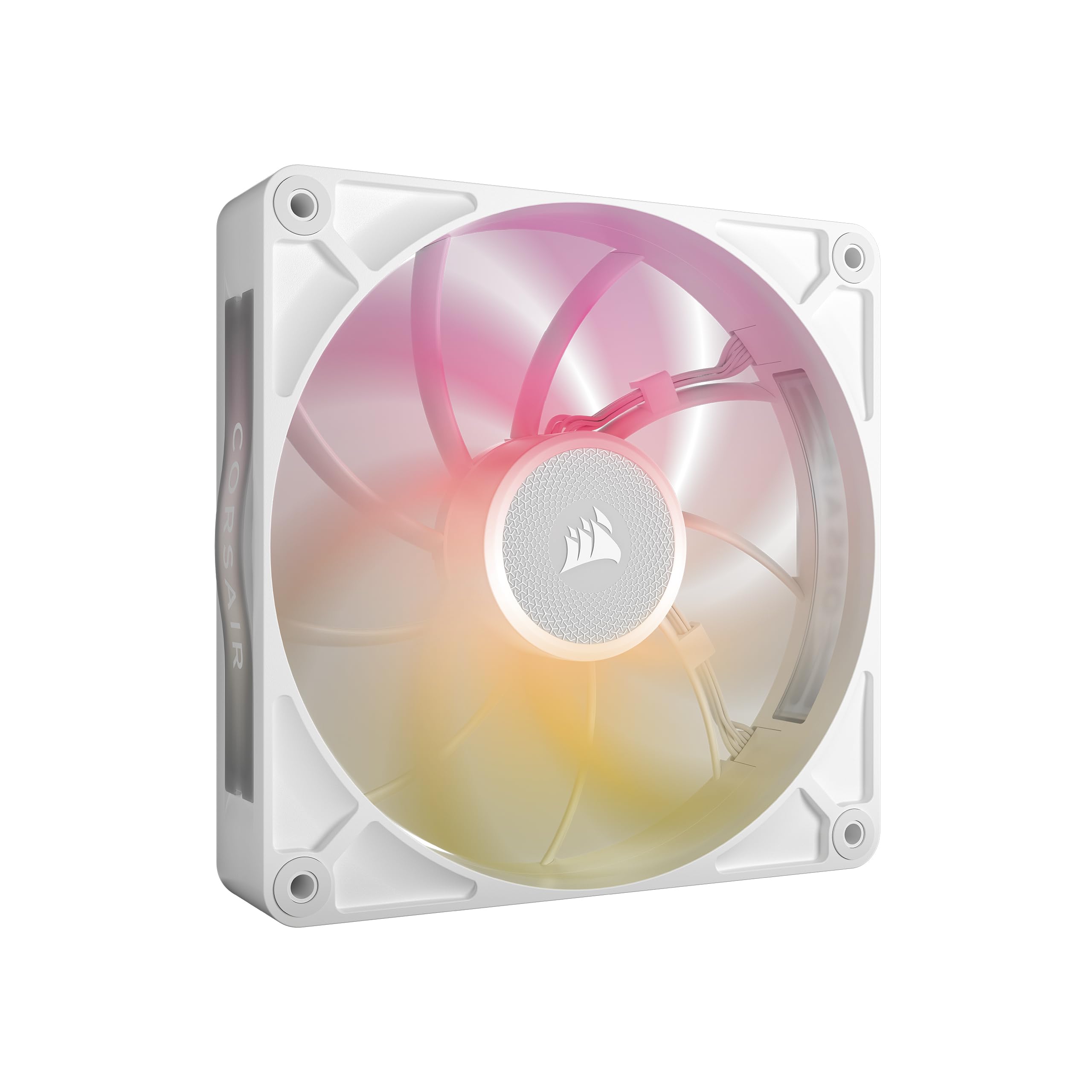 CORSAIR iCUE LINK RX120 MAX RGB 120mm PWM Thick Fans with iCUE LINK System Hub – High-Static Pressure – Magnetic Dome Bearing – Triple Pack – White