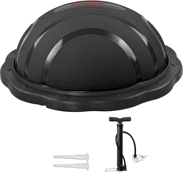 Yes4All SJ31 Inflatable Stability Half Exerise Ball, Premium Balance Trainer Ball with 60cm Non-Slip Surface Ball; Half Yoga Ball and Wobble Balance