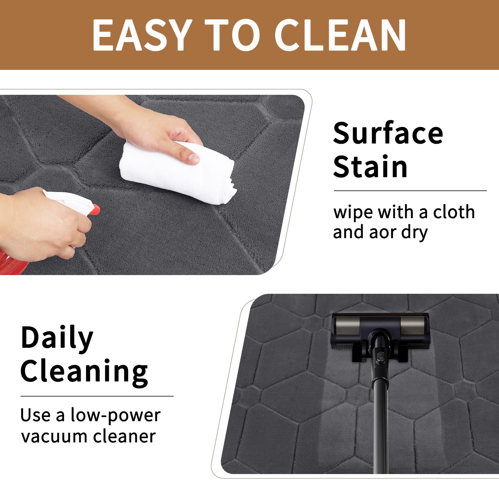 Sour Lemon Rugs Living Room 200x290, 3D Grey Area Rugs for Bedroom, Extra Large Rugs for living room, Machine Washable Anti Slip Fluffy Rug Shaggy Rug