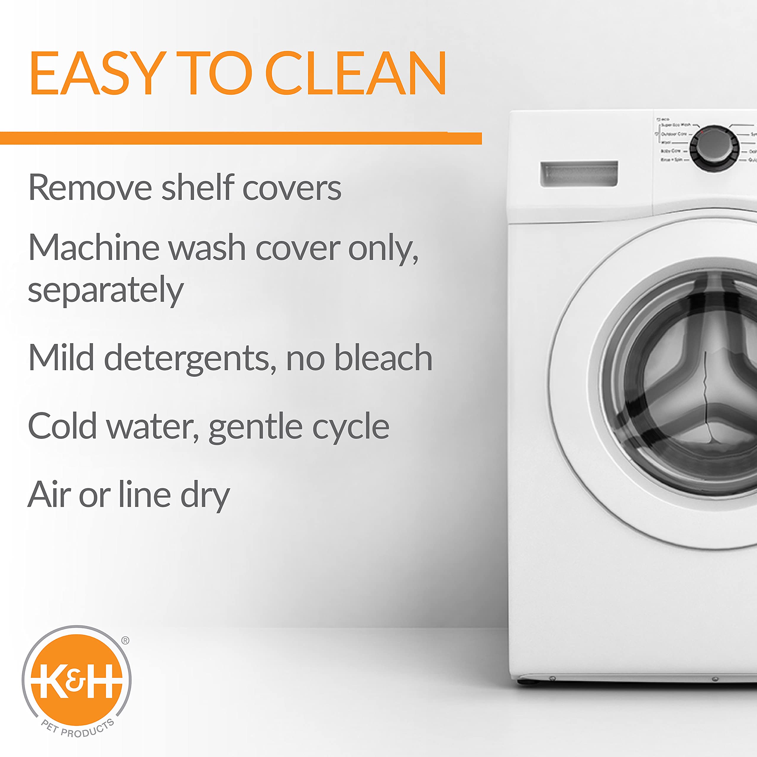 K&H Pet Products EZ Mount Window Kitty Sill Triple Stack Gray 12 X 23 Inches