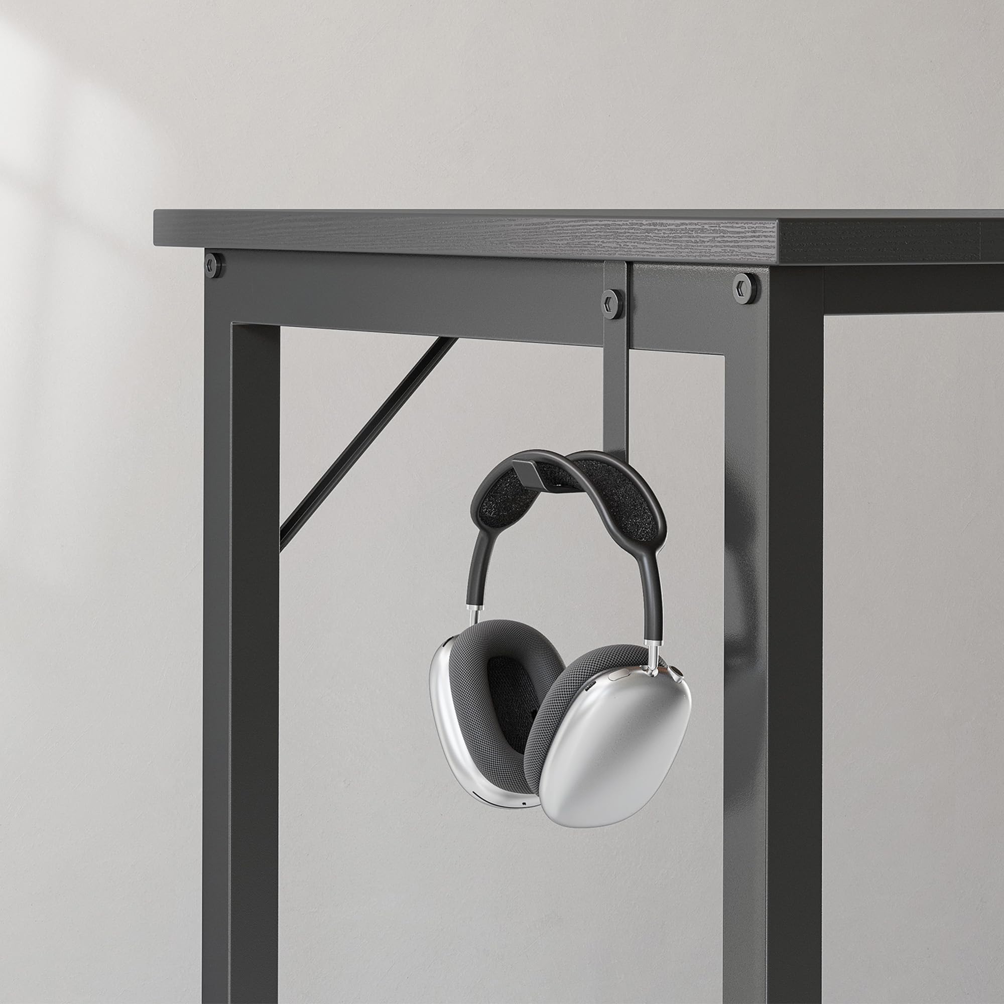 CubiCubi Computer Desk with Monitor Stand and Storage Shelves, 120cm Home Office Desk Study Writing Table, White