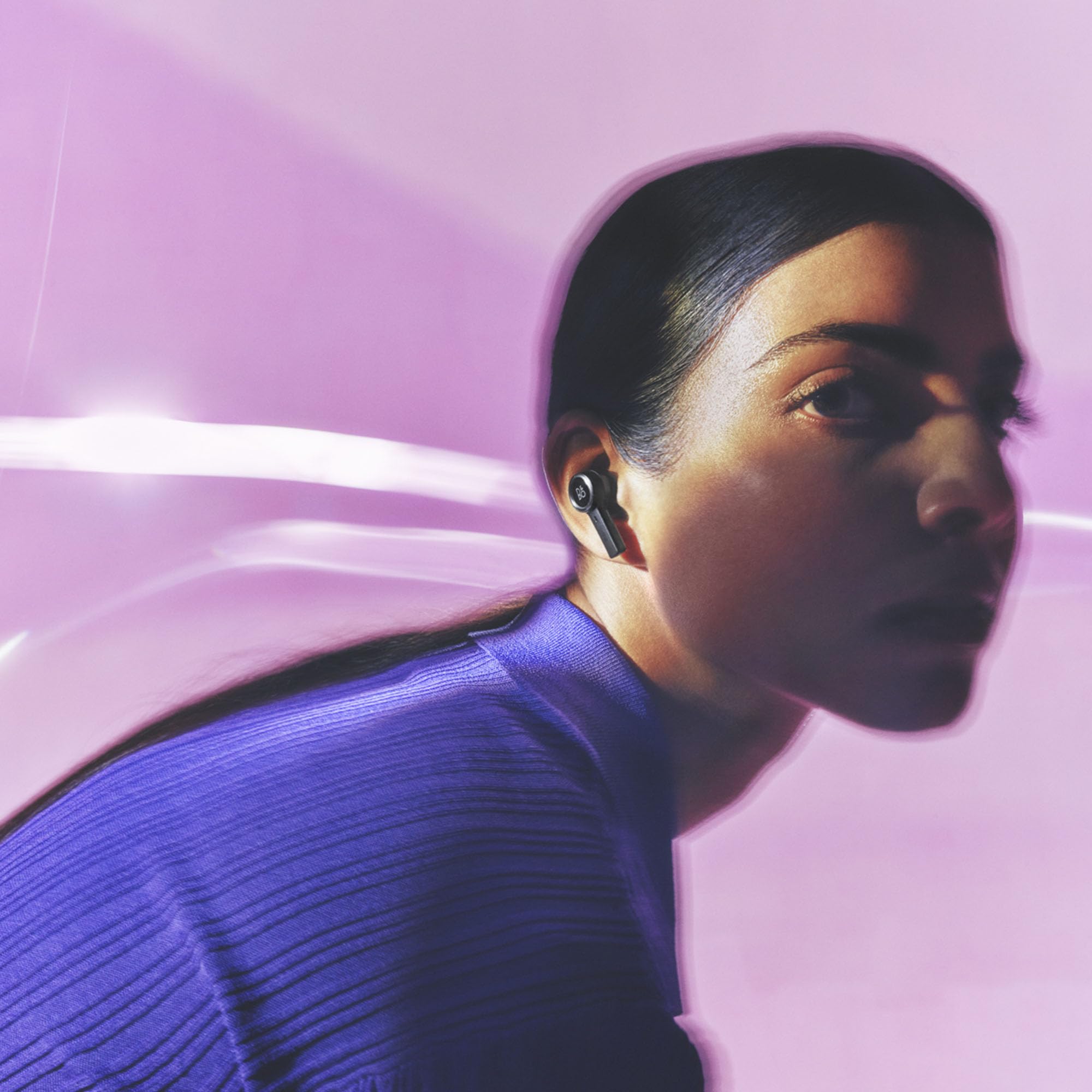 Bang & Olufsen Beoplay EX - High-end Wireless Bluetooth Noise Cancelling Earphones, Playtime Up to 28 Hours, Waterproof Wireless Earbuds for Work, Sport and Play with Charging Case - Black Anthracite