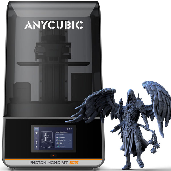 ANYCUBIC Photon Mono M7 Resin 3D Printer, 150mm/h Printing Speed, 10.1” 14K HD Mono Screen Resin Printer with Latest LighTurbo 3.0, Intelligent Assisted Printing System, Printing Size of 223*126*230mm