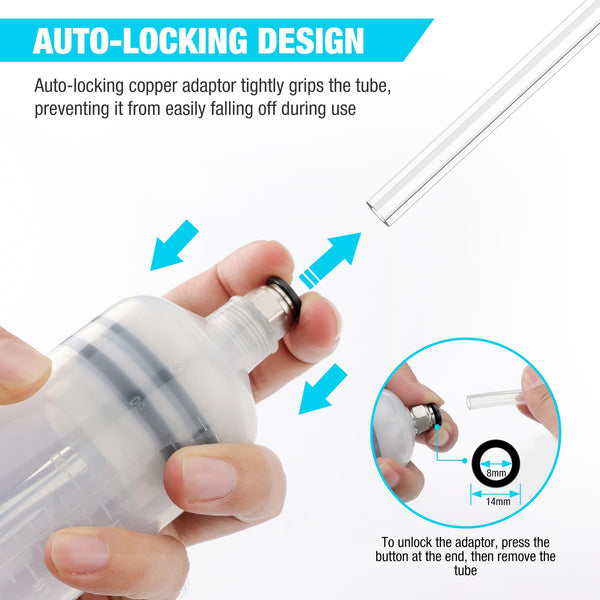 DURATECH 200cc Engine Oil Extractor Fluid Suction Pump| Keeps Engine Bay Clean with Oil Syringe | Oil Syringe and Fluid Extractor Change Engine Oil Efficiently | Suction Pump for Variety Applications