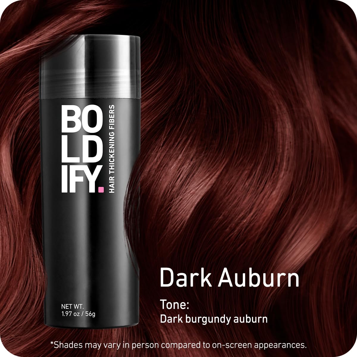 BOLDIFY Hair Fibres (56g) - Fill In Thinning and Fine Hair for an Instantly Fuller, Thicker Look - 14 Shades for Women and Men - Medium Brown