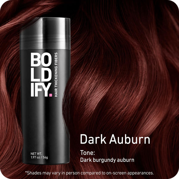 BOLDIFY Hair Fibres (56g) - Fill In Thinning and Fine Hair for an Instantly Fuller, Thicker Look - 14 Shades for Women and Men - Medium Brown