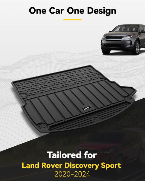 3W Boot Liner Fit for Land Rover Discovery Sport L550 2022 2023 2024 2025, Odorless Thorex™ Dog Friendly Premium Trunk Protection Mats, All Weather Waterproof Anti Slip Easy to Clean Car Accessory