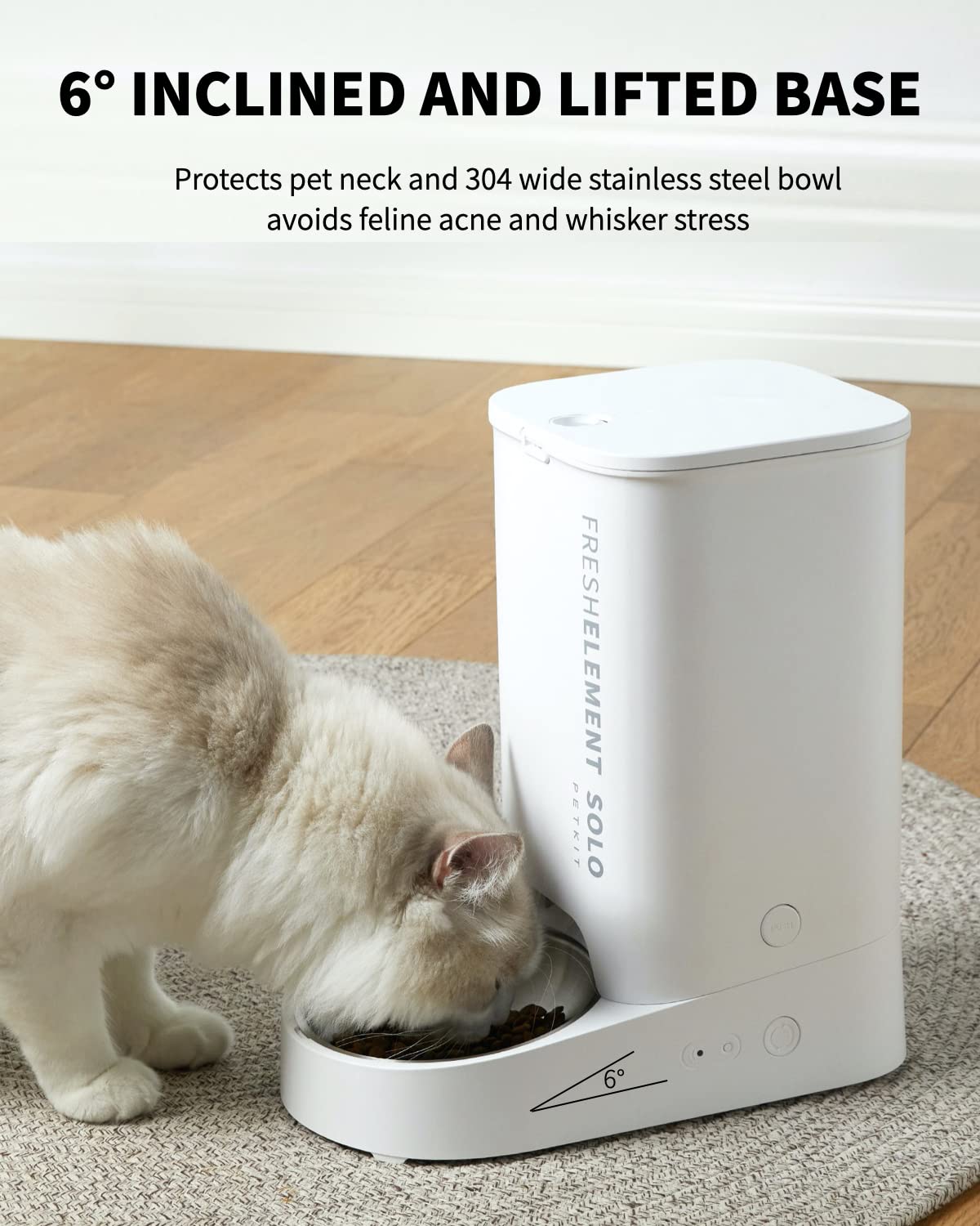 PETKIT Automatic Cat Feeder, 2.4GHz Auto Cat Feeder with App Control 3L, Low Food & Blockage Sensor, 304 Stainless Steel Bowl, Fresh Lock Technology,1-30 Meals/Day Anti-Clog Pet Feeder