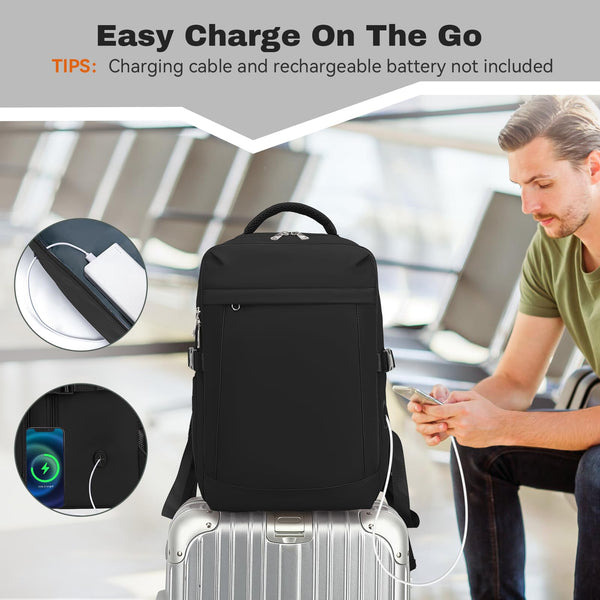 Xkdoai for Ryanair Cabin Bags 40x20x25, Travel Backpack Underseat Hand Luggage Carry-ons Airplanes Flight Bag Suitcases for Men Women