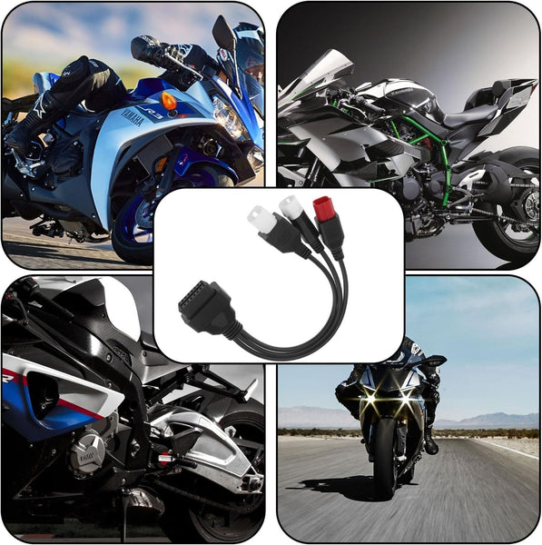 3 Pin 4 Pin 6 Pin OBD2 3 in 1 Motorbike Diagnostic Adapter motorrad obd Cable Compatible For Yamaha Honda Motorcycle Euro5 Guzzi Kawasaki
