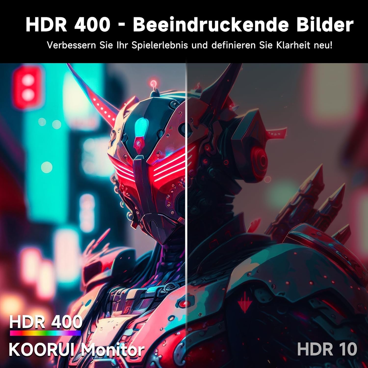 KOORUI 32 inch Curved Gaming Monitor,1440p(2560x1440),170Hz.1ms, 2K, QHD,VA 1500R, HDR10,Adaptive Sync, VESA & Eye Care Ultra-Thin Support DP/HDMI