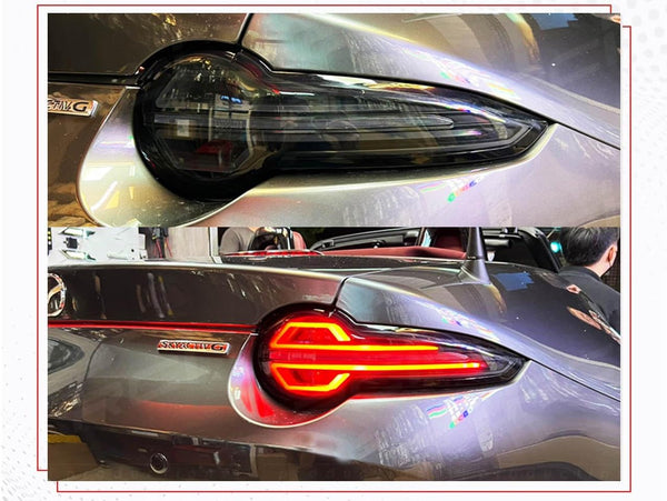 GAZOZ PERFORMANCE Exterior Accessories - Black Full LED Tail Lights with Sequential Indicator Compatible with MX5 ND 2015-2024 - Black Housing/Clear Lens