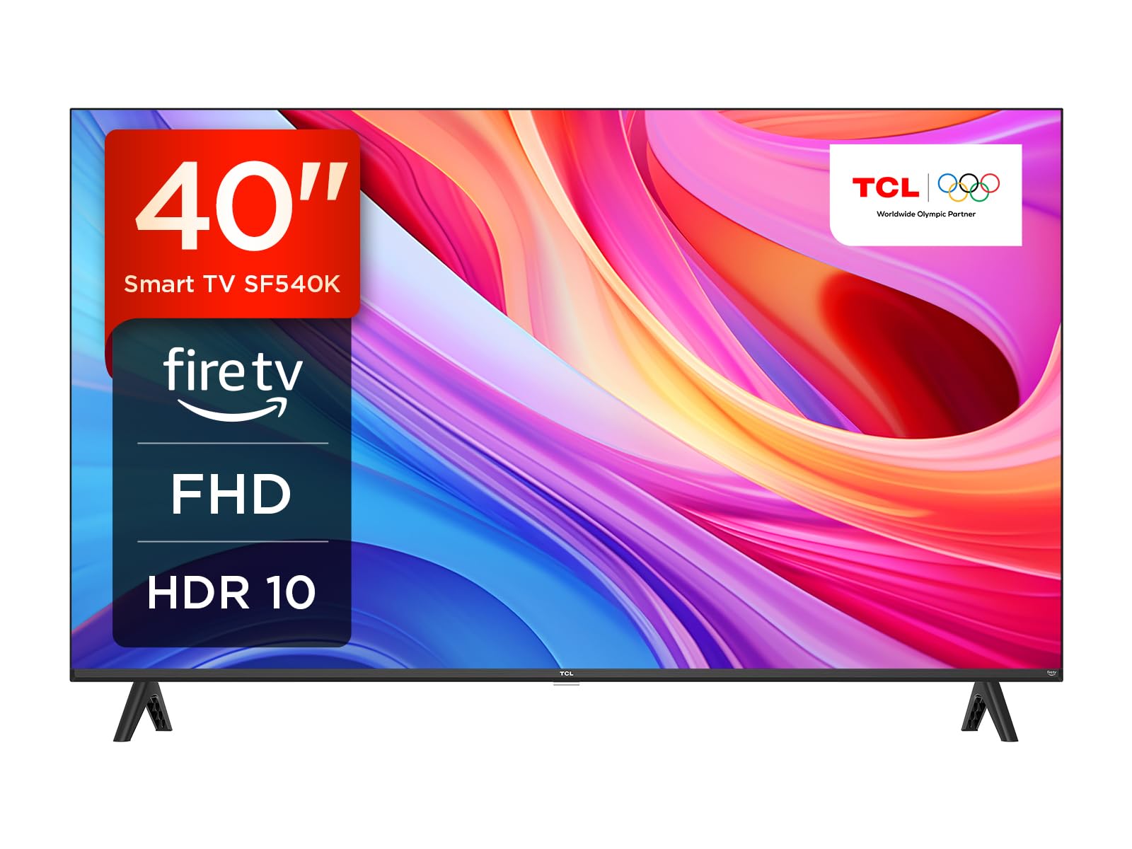 TCL 32SF540K 32-inch FHD Smart Television - HDR & HLG-Dolby Audio-DTS Virtual X/DTS-HD-Metal Bezel-less-Dual-band Wifi 5-with Fire OS 7 system