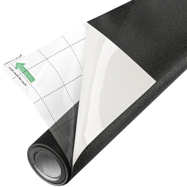 FEOMOS Total Blackout Window Film with Heat Resistant White Side Static Cling 100% Light Blocking Glass Films Cover Room Darkening Removal 60cmx300cm