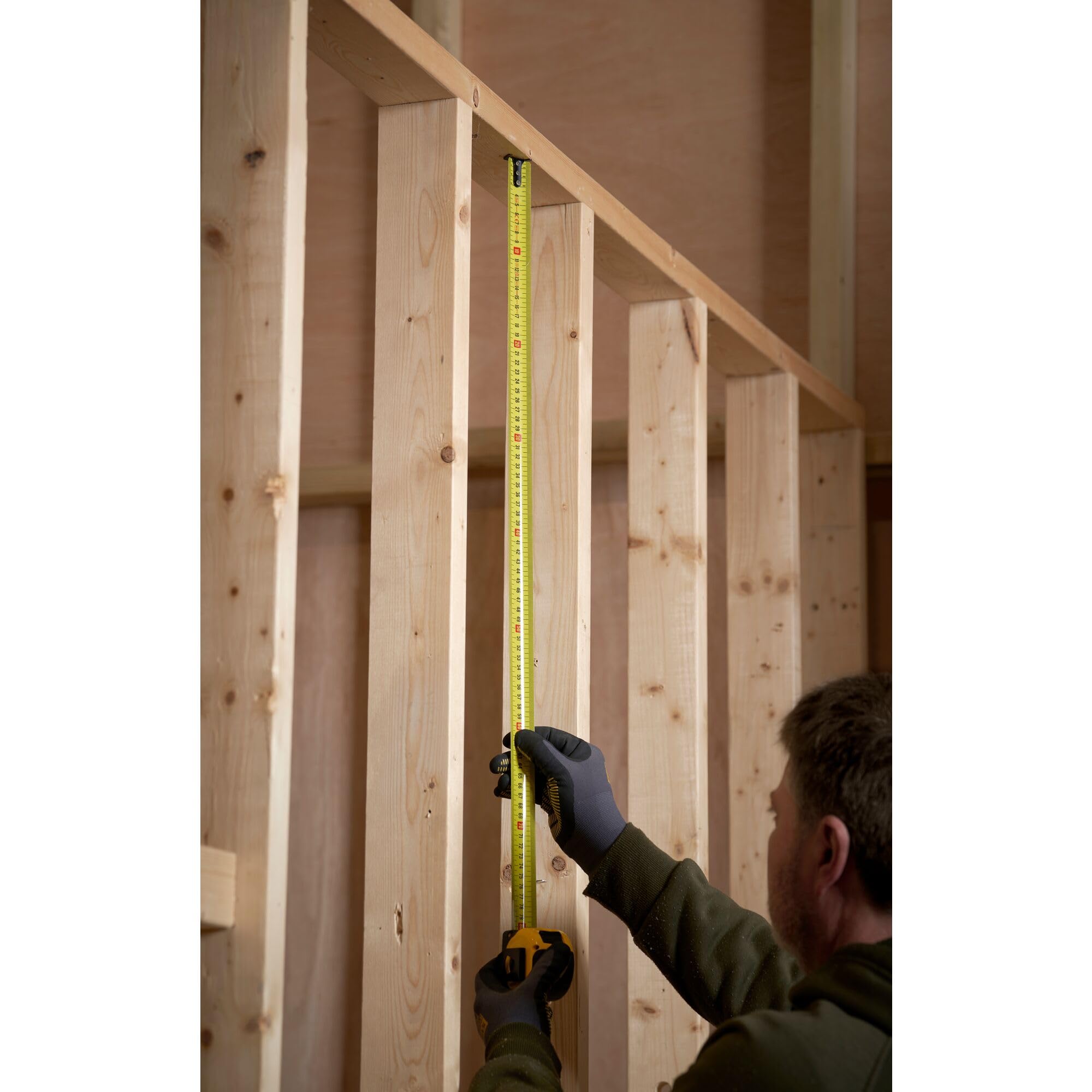 STANLEY Tape Measure Blade Armor 8 M Metric Shock Resistant with Mylar Coating and Cushion Grip 0-33-728