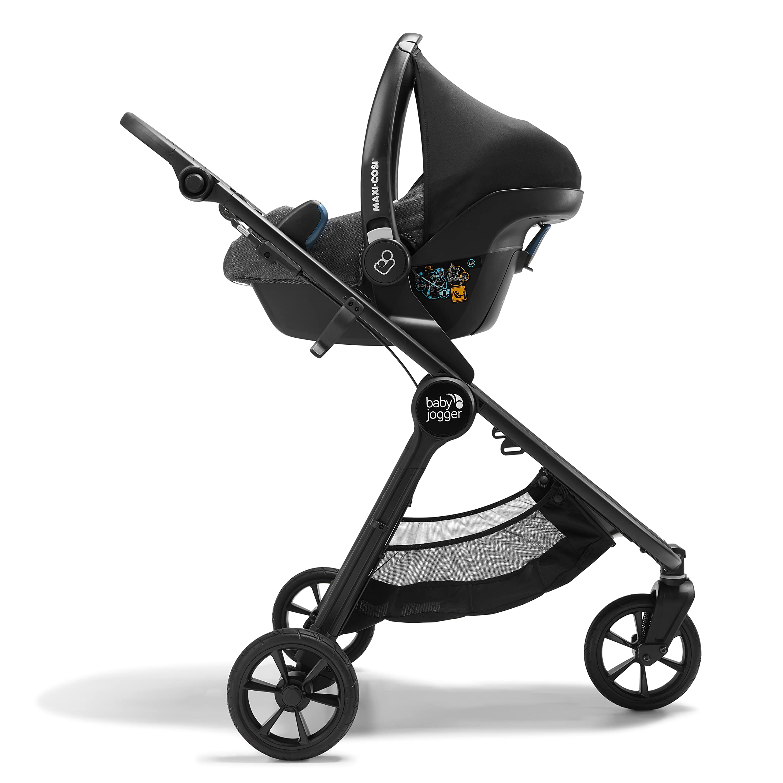 Baby Jogger City Mini GT2 All-Terrain Pushchair | Lightweight, Foldable Stroller | Opulent Black