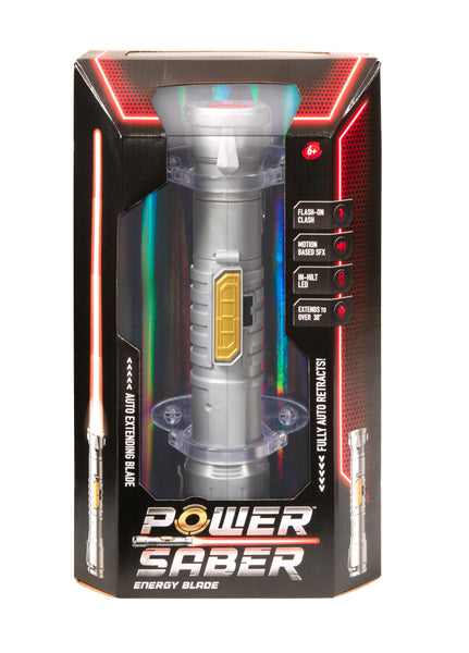 Power Saber: Green | Auto Extending 30" LED Energy Blade | With Motion Based Light and Sound Effects | Recommended Ages 6+