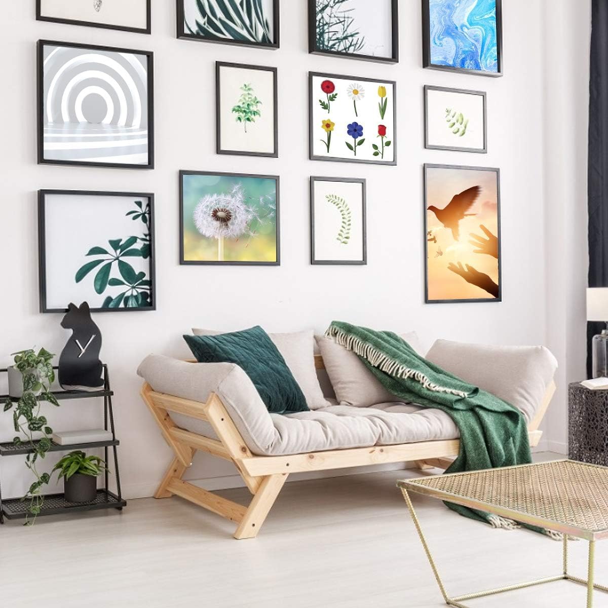 250pcs Picture Hooks Picture Hanging Kit Heavy Duty Picture Hangers with Picture Wire, Nails, Sawtooth, D Ring, Screw Eyes