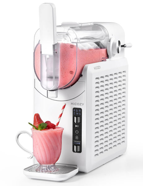 HiCOZY F1 Slushie Machine, Professional Frozen Drink Maker, Slushy Machine for Home, No Ice Needed, Self-Cleaning, 5 Presets for Milkshakes, Cocktail, Frappes, and More