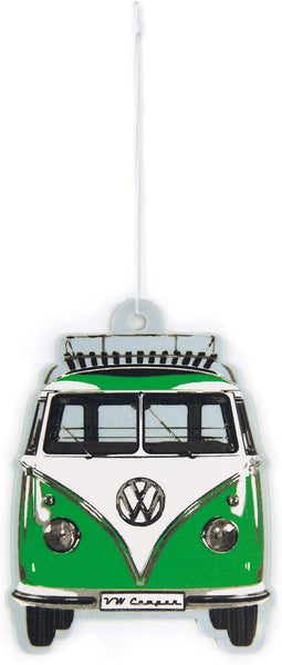 BRISA VW Collection - Volkswagen Air Freshener, Room Freshener, Deodorizer for Cars T1 Bus Campervan Motif (Bus Front/Green Apple/Green)