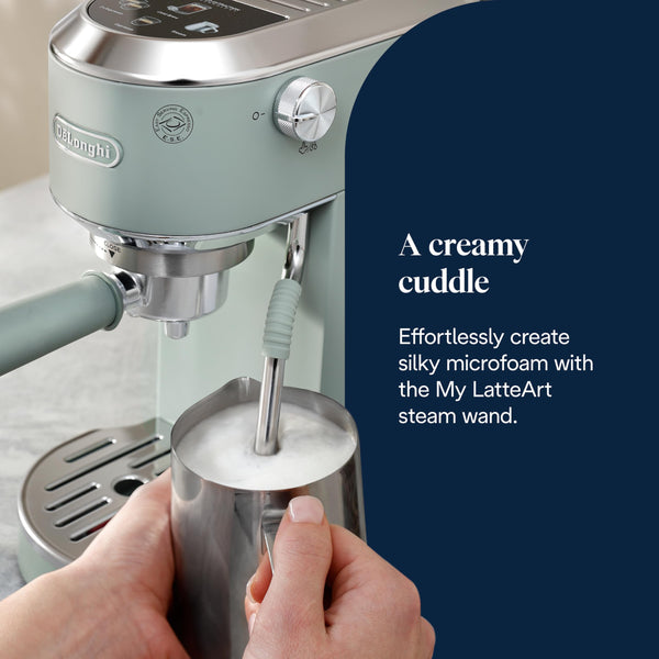 De'Longhi Dedica Style, Traditional Pump Espresso Machine, Coffee and Cappuccino Maker, EC685M, Silver