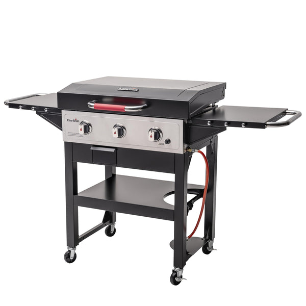 Char-Broil 140999 Griddle Gas BBQ, Cast Iron, 12.3 W, Black