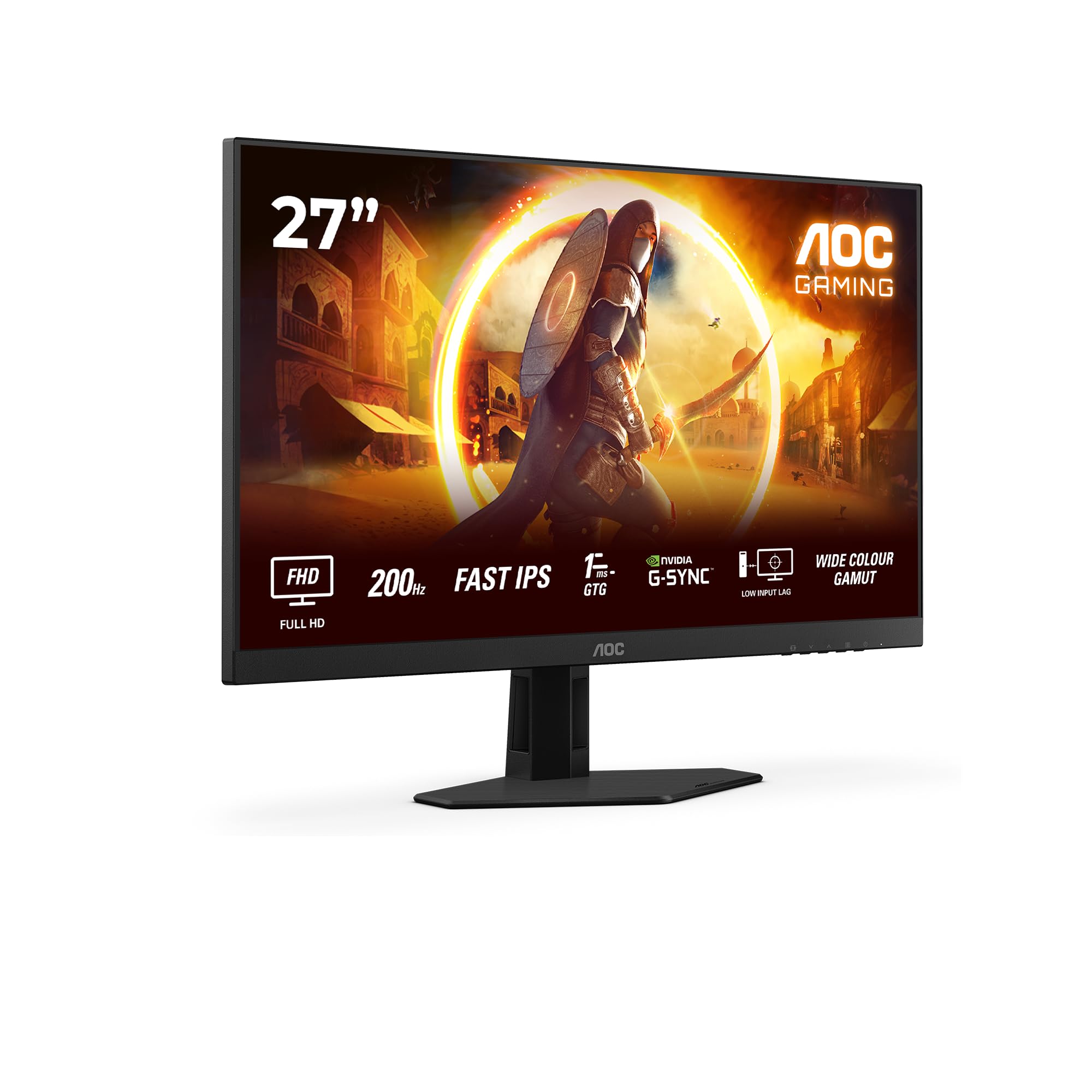 AOC Gaming 25G3ZM/BK - 24.5" 240Hz FHD Monitor, 0.5ms MPRT, FreeSync Premium (1920x1080, HDMI 2.0 x 2, DisplayPort 1.2 x 1, Headphone out (3.5mm)) black/red