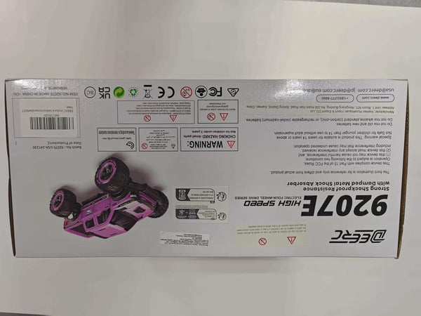 DEERC 1:10 Fast RC Cars for Adults, 4X4 Hobby Remote Control Monster Truck, 48+KM/H, All Terrain High Speed Pink RC Truck Crawler with 2 Modular Batteries, Toy Vehicle Gift for Kids