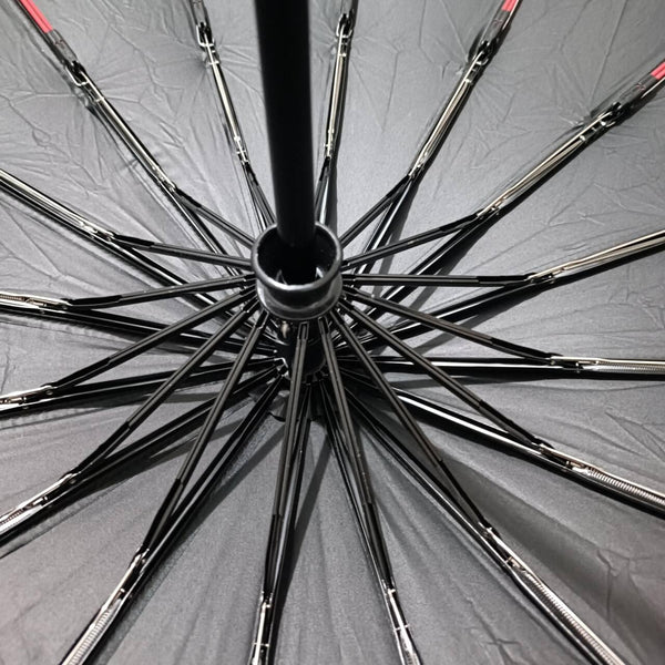 Maibar Umbrella Windproof Strong 24 Ribs Compact Umbrellas Sun UV Protection spf 50 Folding Travel Large Auto Open Close Umbrellas Umbrella (Black)